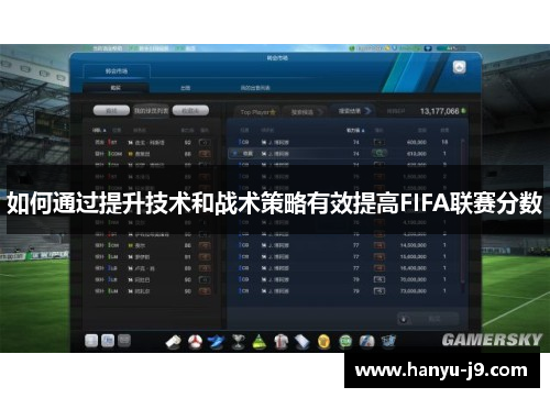 如何通过提升技术和战术策略有效提高FIFA联赛分数